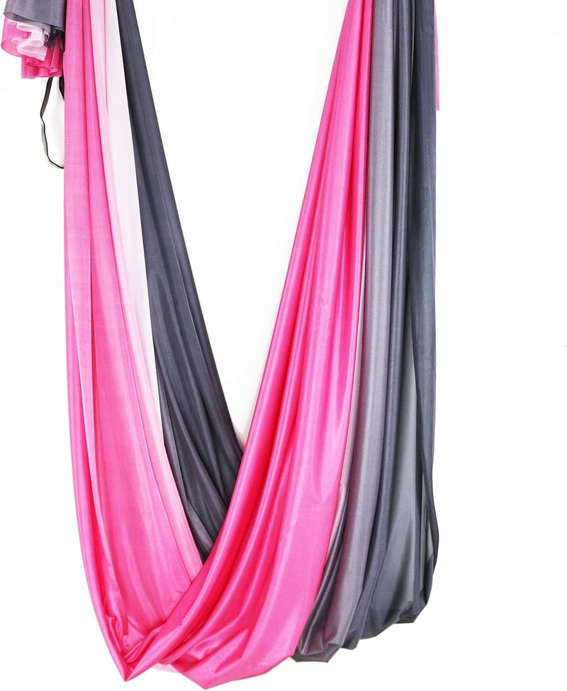 wellsem Aerial Yoga Hammock Aerial Pilates Silk Yoga Swing Set Inversion Equipment include daisy Chain, Pose Guide 5.5 yards - Image 5